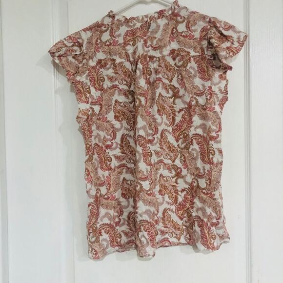 NWOT Women's RACHEL Rachel Roy Paisley Blouse‎ - Size Small Multicolored - Picture 6 of 7